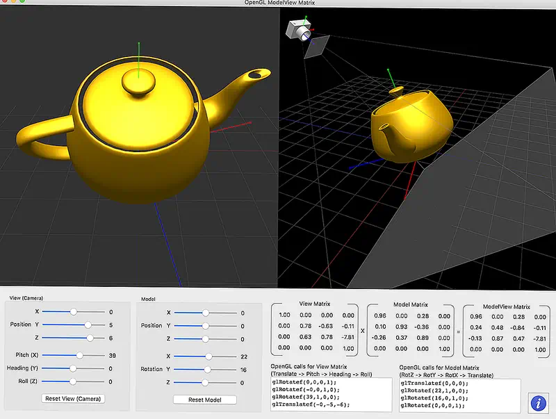 Работа технологии OpenGL