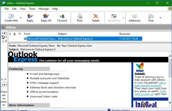 Плюсы и минусы Outlook Express