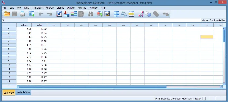 Интерфейс IBM SPSS Statistics