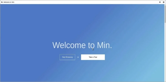Интерфейс Min Browser