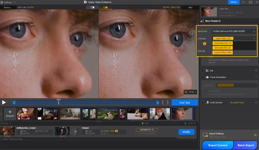 Aiarty Video Enhancer