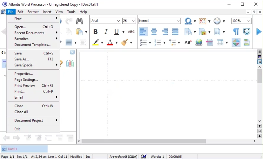 Atlantis Word Processor