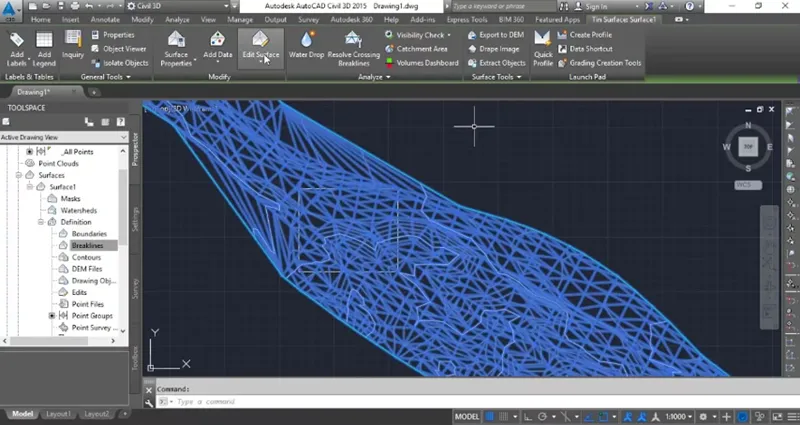 Интерфейс AutoCAD Civil