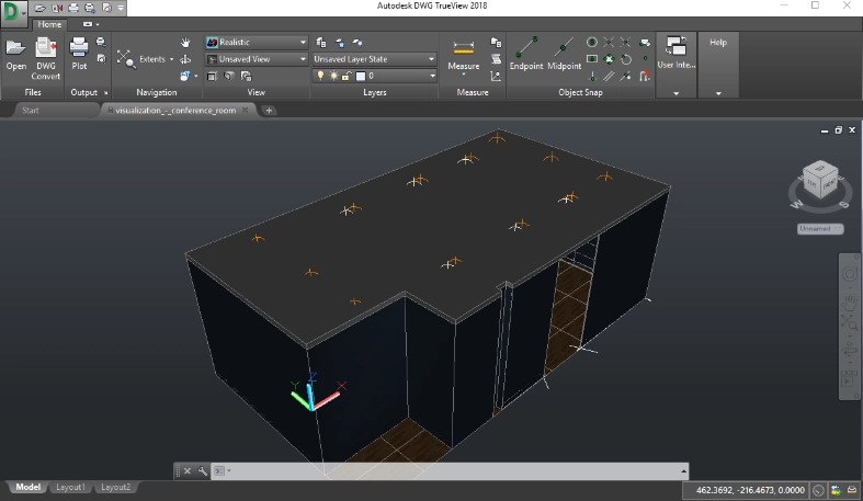 Интерфейс Autodesk DWG TrueView