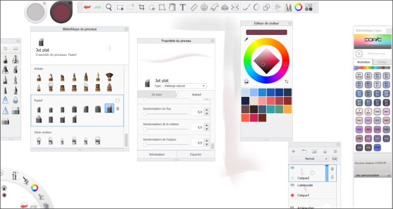 Интерфейс Autodesk SketchBook