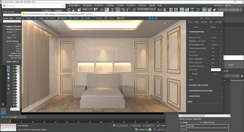 Интерфейс Corona Renderer 13 for 3ds Max