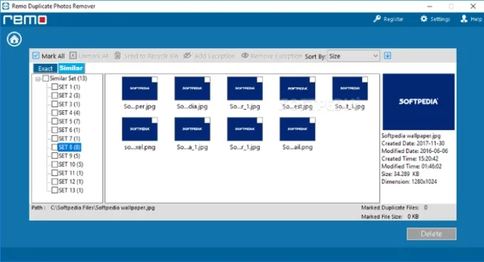 Интерфейс Duplicate File Remover