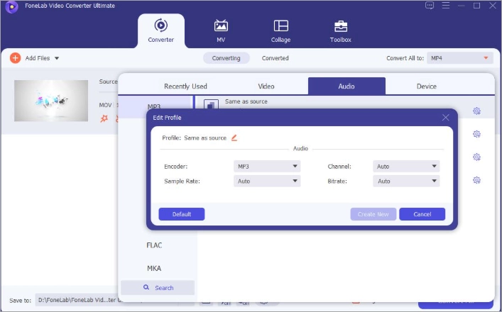 Интерфейс FoneLab Video Converter