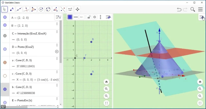 Интерфейс GeoGebra Classic