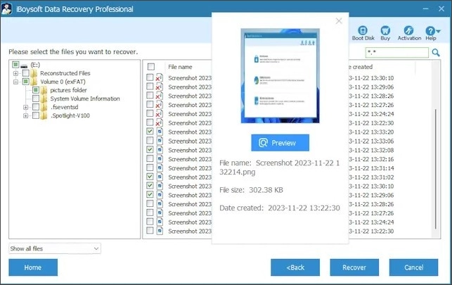 Интерфейс iBoysoft Data Recovery