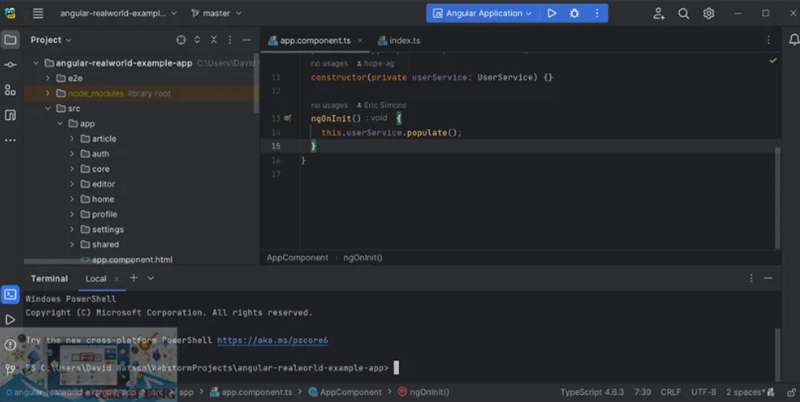 Интерфейс jetbrains phpstorm