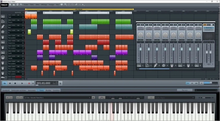 Интерфейс MAGIX Music Maker