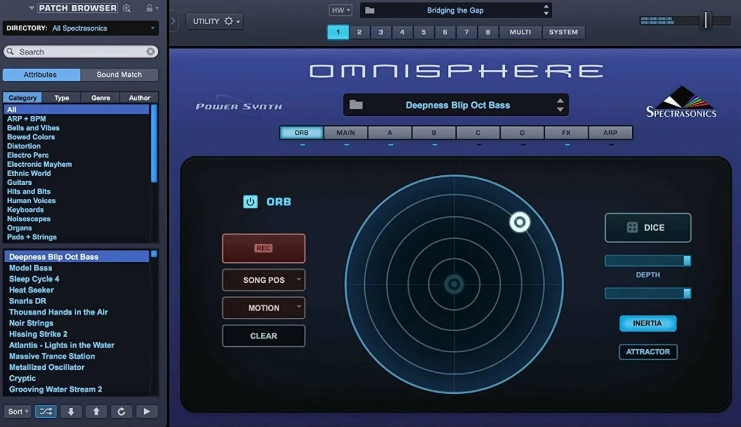 Интерфейс Omnisphere копия