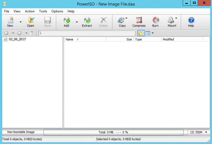 Интерфейс PowerISO