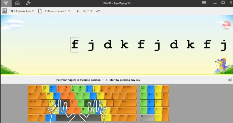 Интерфейс RapidTyping