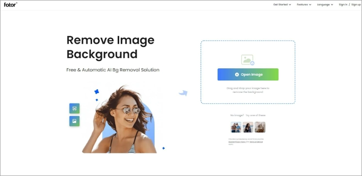 Интерфейс Remove.bg AI