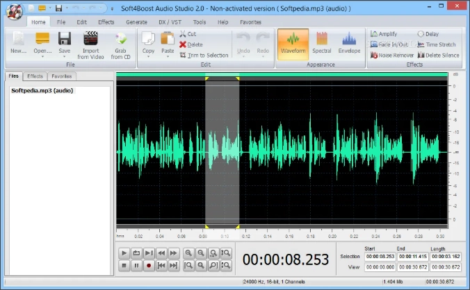 Интерфейс Soft4Boost Any Audio Record