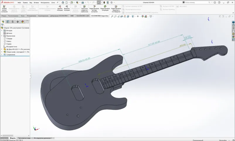 Интерфейс SolidWorks