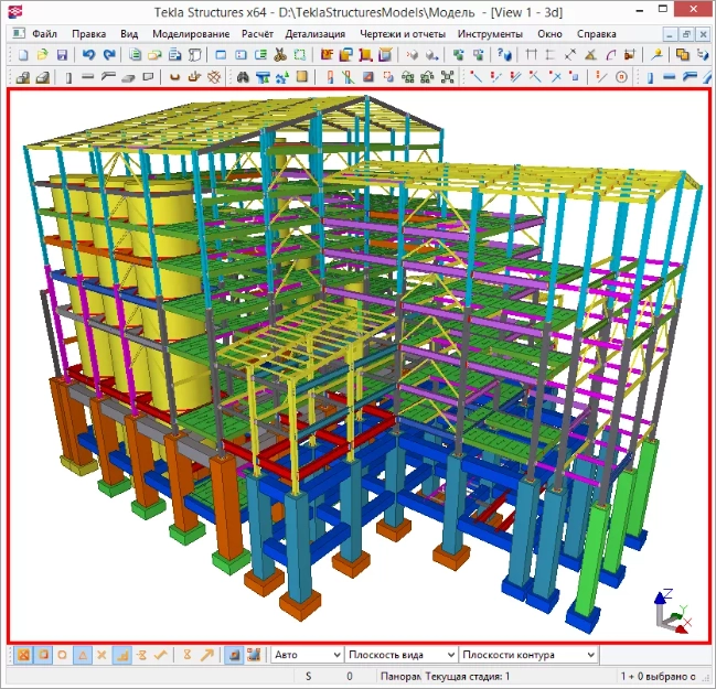 Интерфейс Tekla Structures