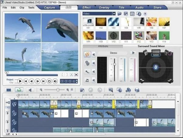 Интерфейс Ulead VideoStudio