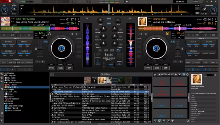 Интерфейс Virtual DJ