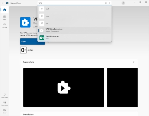 Интерфейс VP9 Video Extensions