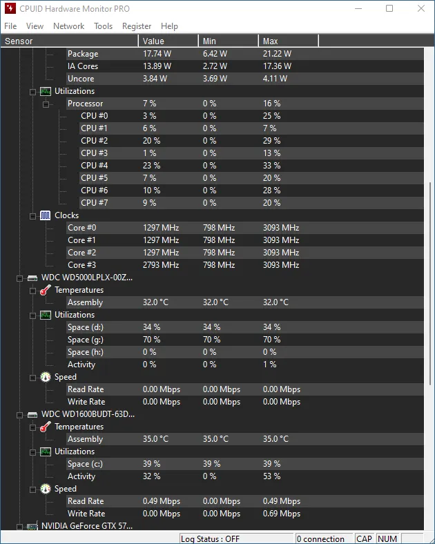 Как пользоваться CPUID HWMonitor